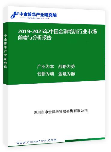 2019-2025年中國金融培訓(xùn)行業(yè)市場前瞻與分析報(bào)告
